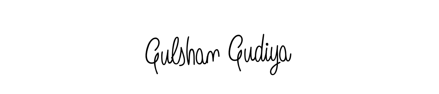 How to make Gulshan Gudiya name signature. Use Angelique-Rose-font-FFP style for creating short signs online. This is the latest handwritten sign. Gulshan Gudiya signature style 5 images and pictures png