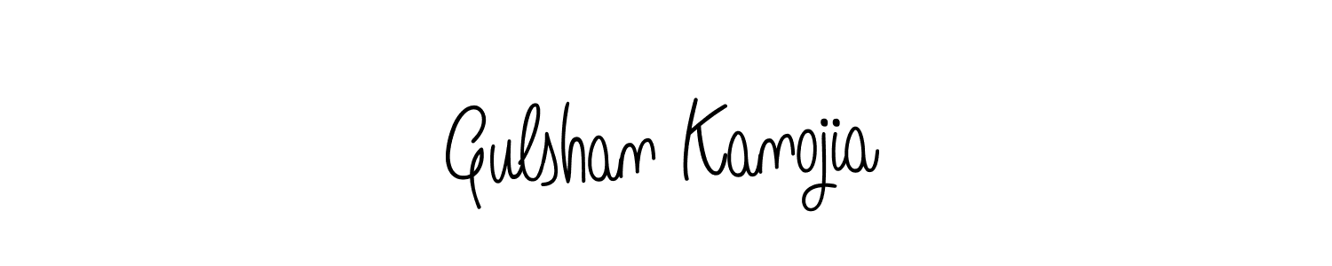Make a beautiful signature design for name Gulshan Kanojia. With this signature (Angelique-Rose-font-FFP) style, you can create a handwritten signature for free. Gulshan Kanojia signature style 5 images and pictures png