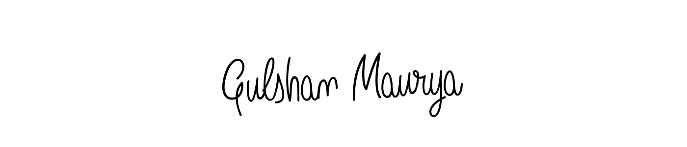 How to Draw Gulshan Maurya signature style? Angelique-Rose-font-FFP is a latest design signature styles for name Gulshan Maurya. Gulshan Maurya signature style 5 images and pictures png