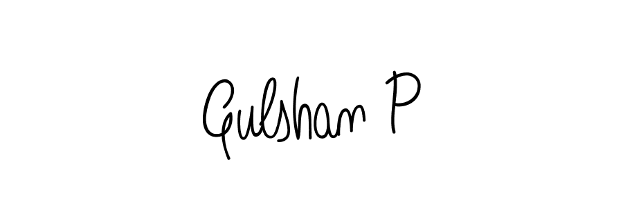 Also we have Gulshan P name is the best signature style. Create professional handwritten signature collection using Angelique-Rose-font-FFP autograph style. Gulshan P signature style 5 images and pictures png