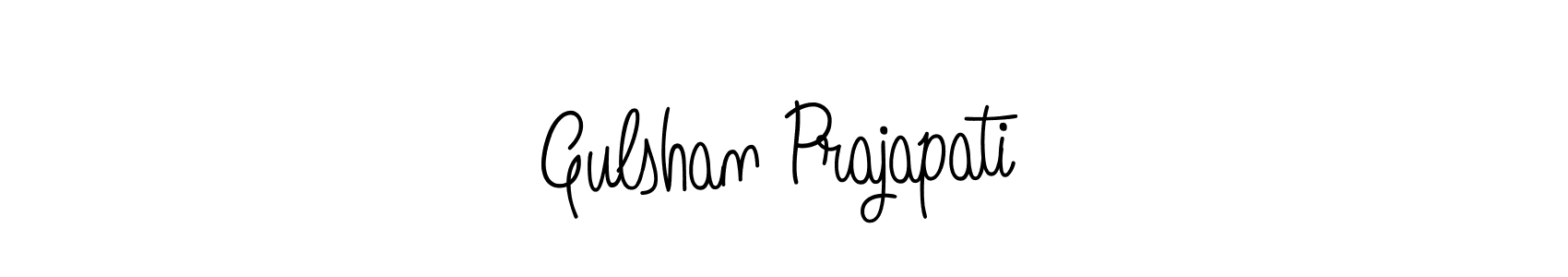 Create a beautiful signature design for name Gulshan Prajapati. With this signature (Angelique-Rose-font-FFP) fonts, you can make a handwritten signature for free. Gulshan Prajapati signature style 5 images and pictures png