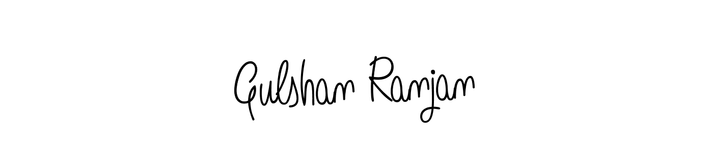 How to make Gulshan Ranjan name signature. Use Angelique-Rose-font-FFP style for creating short signs online. This is the latest handwritten sign. Gulshan Ranjan signature style 5 images and pictures png