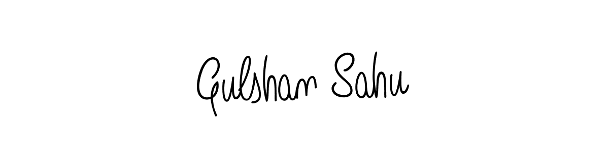 How to make Gulshan Sahu name signature. Use Angelique-Rose-font-FFP style for creating short signs online. This is the latest handwritten sign. Gulshan Sahu signature style 5 images and pictures png