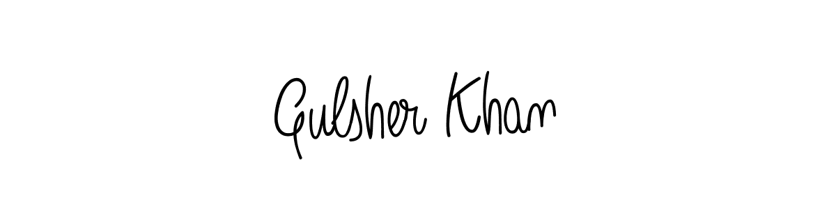 You can use this online signature creator to create a handwritten signature for the name Gulsher Khan. This is the best online autograph maker. Gulsher Khan signature style 5 images and pictures png