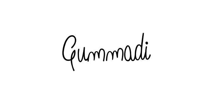 How to make Gummadi signature? Angelique-Rose-font-FFP is a professional autograph style. Create handwritten signature for Gummadi name. Gummadi signature style 5 images and pictures png