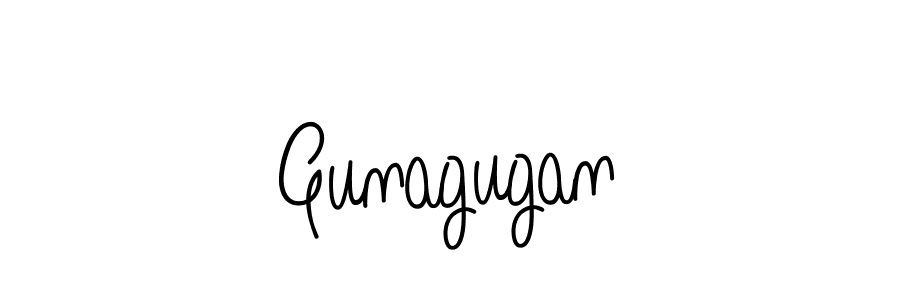 You should practise on your own different ways (Angelique-Rose-font-FFP) to write your name (Gunagugan) in signature. don't let someone else do it for you. Gunagugan signature style 5 images and pictures png