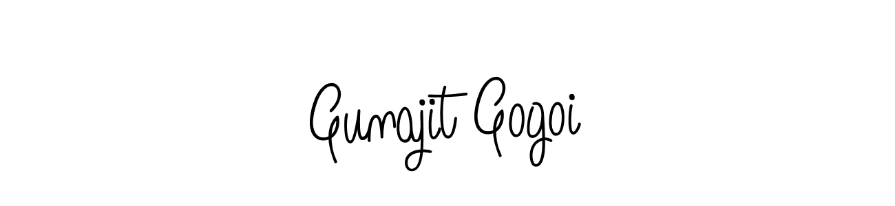 How to Draw Gunajit Gogoi signature style? Angelique-Rose-font-FFP is a latest design signature styles for name Gunajit Gogoi. Gunajit Gogoi signature style 5 images and pictures png