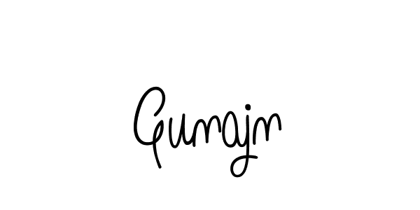 Use a signature maker to create a handwritten signature online. With this signature software, you can design (Angelique-Rose-font-FFP) your own signature for name Gunajn. Gunajn signature style 5 images and pictures png