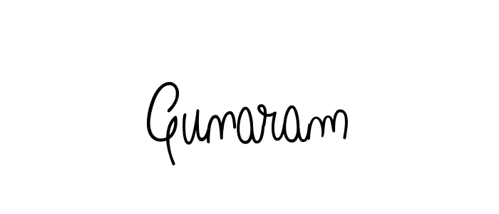 Use a signature maker to create a handwritten signature online. With this signature software, you can design (Angelique-Rose-font-FFP) your own signature for name Gunaram. Gunaram signature style 5 images and pictures png