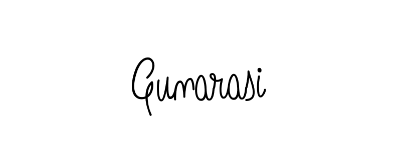 How to make Gunarasi name signature. Use Angelique-Rose-font-FFP style for creating short signs online. This is the latest handwritten sign. Gunarasi signature style 5 images and pictures png