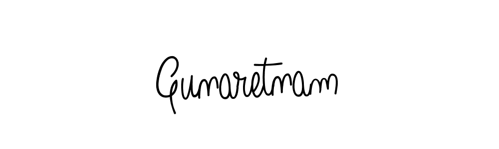 Make a beautiful signature design for name Gunaretnam. With this signature (Angelique-Rose-font-FFP) style, you can create a handwritten signature for free. Gunaretnam signature style 5 images and pictures png