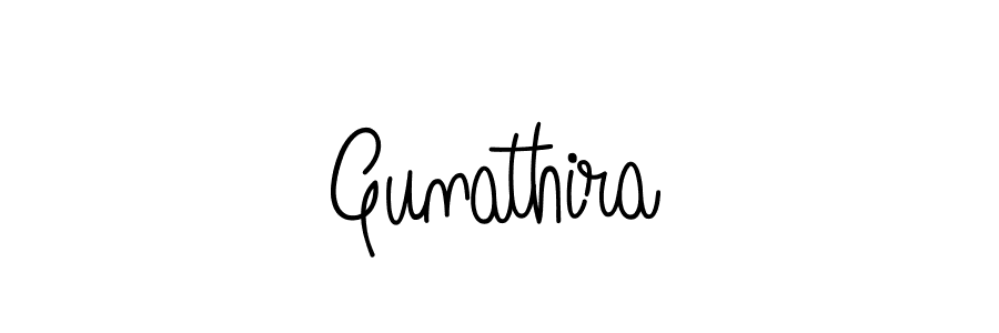 How to make Gunathira signature? Angelique-Rose-font-FFP is a professional autograph style. Create handwritten signature for Gunathira name. Gunathira signature style 5 images and pictures png
