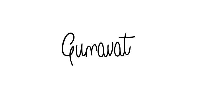 Create a beautiful signature design for name Gunavat. With this signature (Angelique-Rose-font-FFP) fonts, you can make a handwritten signature for free. Gunavat signature style 5 images and pictures png