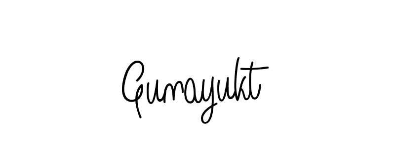 Design your own signature with our free online signature maker. With this signature software, you can create a handwritten (Angelique-Rose-font-FFP) signature for name Gunayukt. Gunayukt signature style 5 images and pictures png