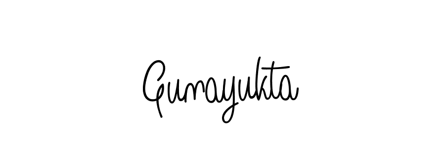 How to make Gunayukta signature? Angelique-Rose-font-FFP is a professional autograph style. Create handwritten signature for Gunayukta name. Gunayukta signature style 5 images and pictures png