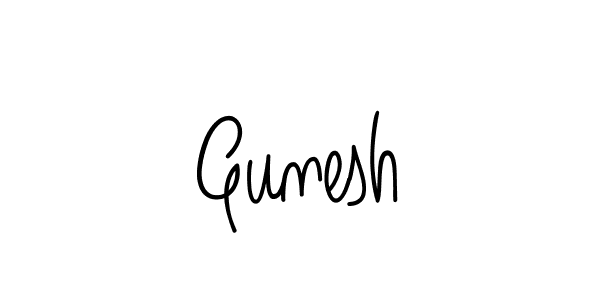 How to Draw Gunesh signature style? Angelique-Rose-font-FFP is a latest design signature styles for name Gunesh. Gunesh signature style 5 images and pictures png