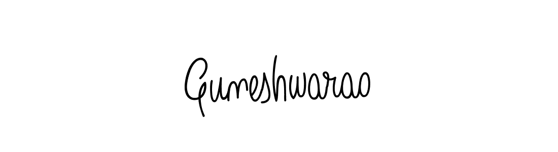 Use a signature maker to create a handwritten signature online. With this signature software, you can design (Angelique-Rose-font-FFP) your own signature for name Guneshwarao. Guneshwarao signature style 5 images and pictures png