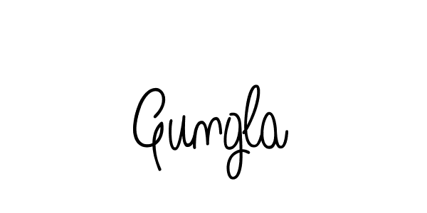 You should practise on your own different ways (Angelique-Rose-font-FFP) to write your name (Gungla) in signature. don't let someone else do it for you. Gungla signature style 5 images and pictures png