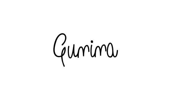 Here are the top 10 professional signature styles for the name Gunina. These are the best autograph styles you can use for your name. Gunina signature style 5 images and pictures png