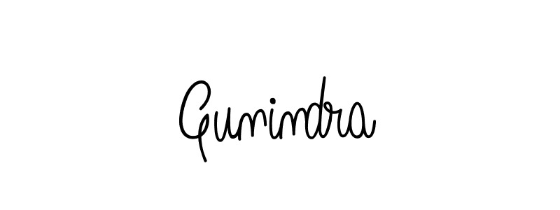 Also we have Gunindra name is the best signature style. Create professional handwritten signature collection using Angelique-Rose-font-FFP autograph style. Gunindra signature style 5 images and pictures png