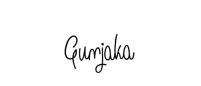 Also You can easily find your signature by using the search form. We will create Gunjaka name handwritten signature images for you free of cost using Angelique-Rose-font-FFP sign style. Gunjaka signature style 5 images and pictures png