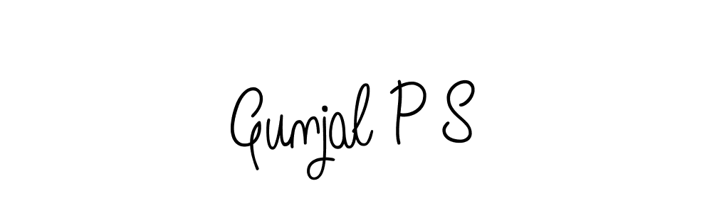 Design your own signature with our free online signature maker. With this signature software, you can create a handwritten (Angelique-Rose-font-FFP) signature for name Gunjal P S. Gunjal P S signature style 5 images and pictures png