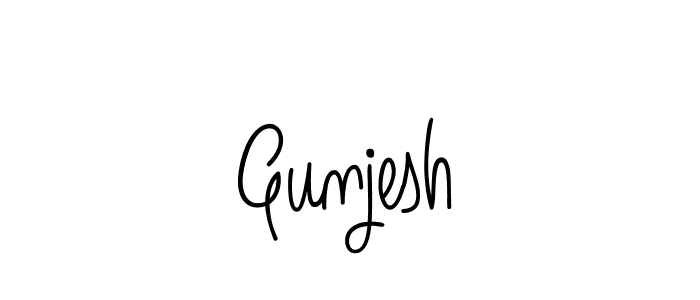The best way (Angelique-Rose-font-FFP) to make a short signature is to pick only two or three words in your name. The name Gunjesh include a total of six letters. For converting this name. Gunjesh signature style 5 images and pictures png