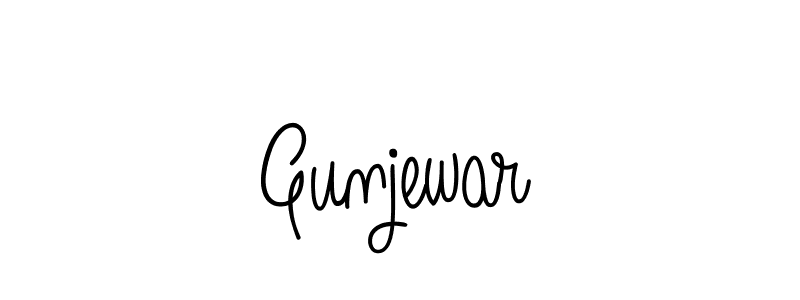 The best way (Angelique-Rose-font-FFP) to make a short signature is to pick only two or three words in your name. The name Gunjewar include a total of six letters. For converting this name. Gunjewar signature style 5 images and pictures png