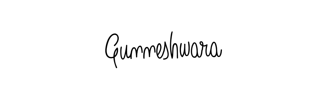 How to Draw Gunneshwara signature style? Angelique-Rose-font-FFP is a latest design signature styles for name Gunneshwara. Gunneshwara signature style 5 images and pictures png