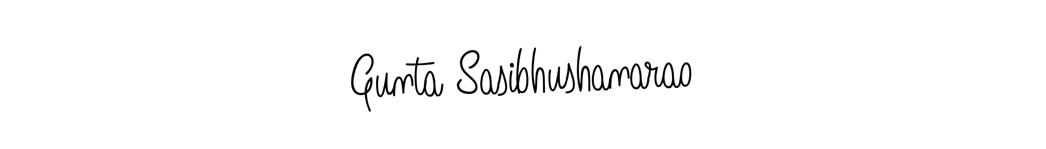Use a signature maker to create a handwritten signature online. With this signature software, you can design (Angelique-Rose-font-FFP) your own signature for name Gunta Sasibhushanarao. Gunta Sasibhushanarao signature style 5 images and pictures png