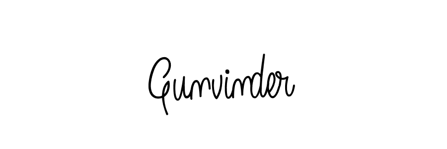 Best and Professional Signature Style for Gunvinder. Angelique-Rose-font-FFP Best Signature Style Collection. Gunvinder signature style 5 images and pictures png