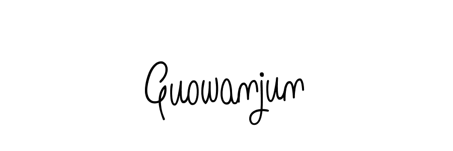 Create a beautiful signature design for name Guowanjun. With this signature (Angelique-Rose-font-FFP) fonts, you can make a handwritten signature for free. Guowanjun signature style 5 images and pictures png