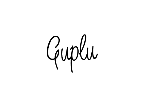 if you are searching for the best signature style for your name Guplu. so please give up your signature search. here we have designed multiple signature styles  using Angelique-Rose-font-FFP. Guplu signature style 5 images and pictures png