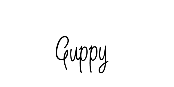 How to make Guppy  name signature. Use Angelique-Rose-font-FFP style for creating short signs online. This is the latest handwritten sign. Guppy  signature style 5 images and pictures png