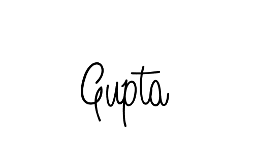 Use a signature maker to create a handwritten signature online. With this signature software, you can design (Angelique-Rose-font-FFP) your own signature for name Gupta. Gupta signature style 5 images and pictures png