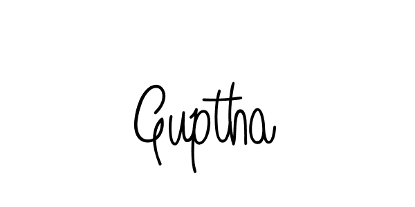 Also we have Guptha name is the best signature style. Create professional handwritten signature collection using Angelique-Rose-font-FFP autograph style. Guptha signature style 5 images and pictures png