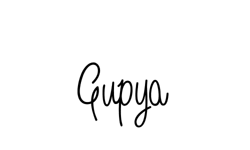 Design your own signature with our free online signature maker. With this signature software, you can create a handwritten (Angelique-Rose-font-FFP) signature for name Gupya. Gupya signature style 5 images and pictures png