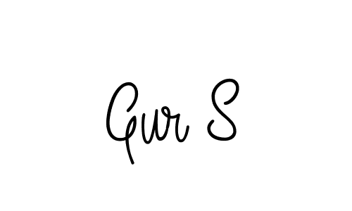 Also we have Gur S name is the best signature style. Create professional handwritten signature collection using Angelique-Rose-font-FFP autograph style. Gur S signature style 5 images and pictures png