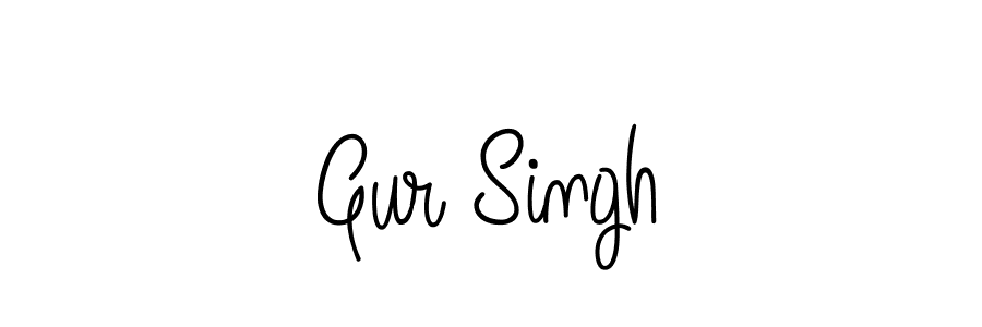 How to make Gur Singh signature? Angelique-Rose-font-FFP is a professional autograph style. Create handwritten signature for Gur Singh name. Gur Singh signature style 5 images and pictures png