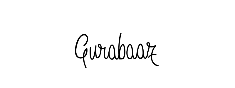 Design your own signature with our free online signature maker. With this signature software, you can create a handwritten (Angelique-Rose-font-FFP) signature for name Gurabaaz. Gurabaaz signature style 5 images and pictures png