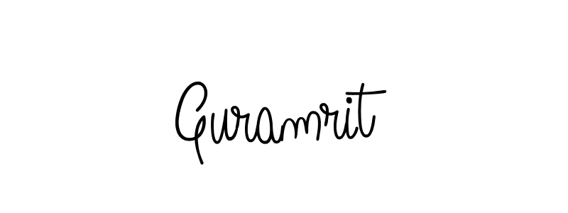 Create a beautiful signature design for name Guramrit. With this signature (Angelique-Rose-font-FFP) fonts, you can make a handwritten signature for free. Guramrit signature style 5 images and pictures png