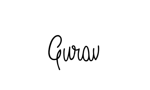Create a beautiful signature design for name Gurav. With this signature (Angelique-Rose-font-FFP) fonts, you can make a handwritten signature for free. Gurav signature style 5 images and pictures png