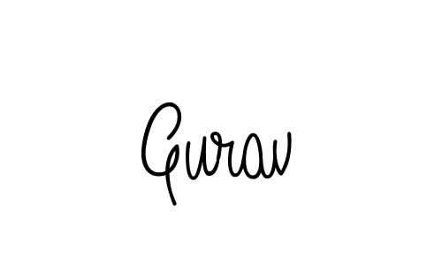 Create a beautiful signature design for name Gurav. With this signature (Angelique-Rose-font-FFP) fonts, you can make a handwritten signature for free. Gurav signature style 5 images and pictures png