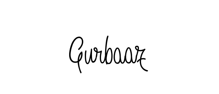 You should practise on your own different ways (Angelique-Rose-font-FFP) to write your name (Gurbaaz) in signature. don't let someone else do it for you. Gurbaaz signature style 5 images and pictures png