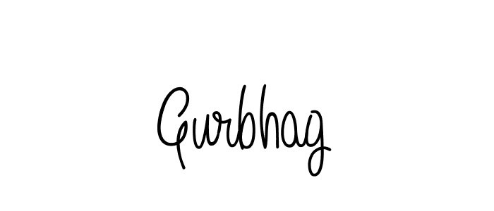 Make a beautiful signature design for name Gurbhag. With this signature (Angelique-Rose-font-FFP) style, you can create a handwritten signature for free. Gurbhag signature style 5 images and pictures png