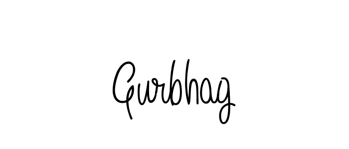 Make a beautiful signature design for name Gurbhag. With this signature (Angelique-Rose-font-FFP) style, you can create a handwritten signature for free. Gurbhag signature style 5 images and pictures png