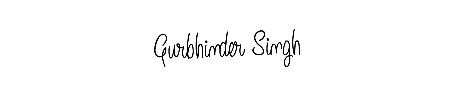 How to make Gurbhinder Singh name signature. Use Angelique-Rose-font-FFP style for creating short signs online. This is the latest handwritten sign. Gurbhinder Singh signature style 5 images and pictures png