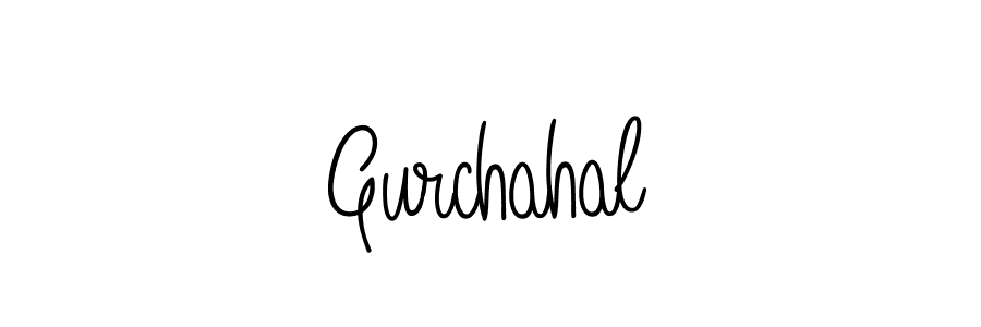 Make a beautiful signature design for name Gurchahal. With this signature (Angelique-Rose-font-FFP) style, you can create a handwritten signature for free. Gurchahal signature style 5 images and pictures png