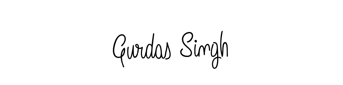 Make a beautiful signature design for name Gurdas Singh. With this signature (Angelique-Rose-font-FFP) style, you can create a handwritten signature for free. Gurdas Singh signature style 5 images and pictures png