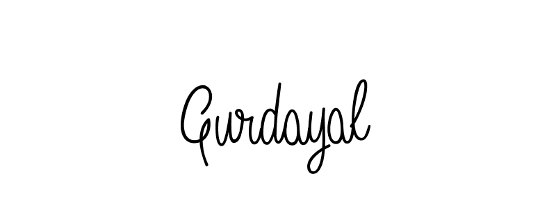 How to make Gurdayal name signature. Use Angelique-Rose-font-FFP style for creating short signs online. This is the latest handwritten sign. Gurdayal signature style 5 images and pictures png